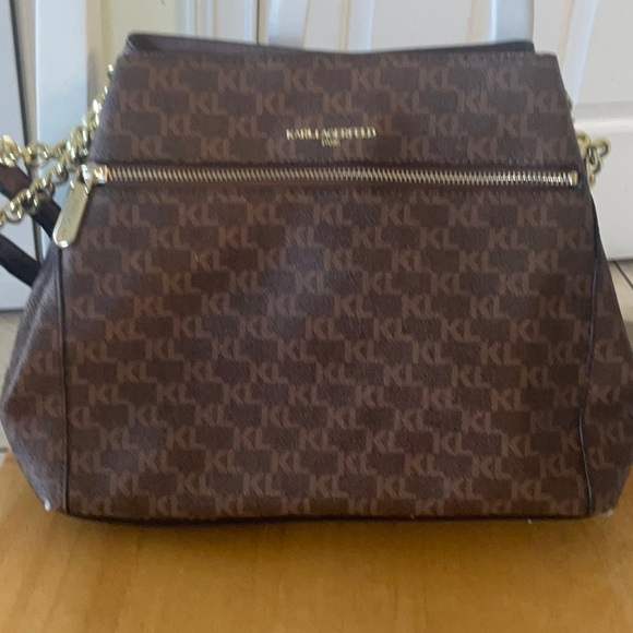 Karl Lagerfeld Brown Shoulder Bag - Picture 10 of 12